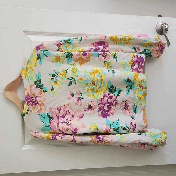 Who What Wear matching floral set sweatshirt S and shorts XS - Picture 6 of 9